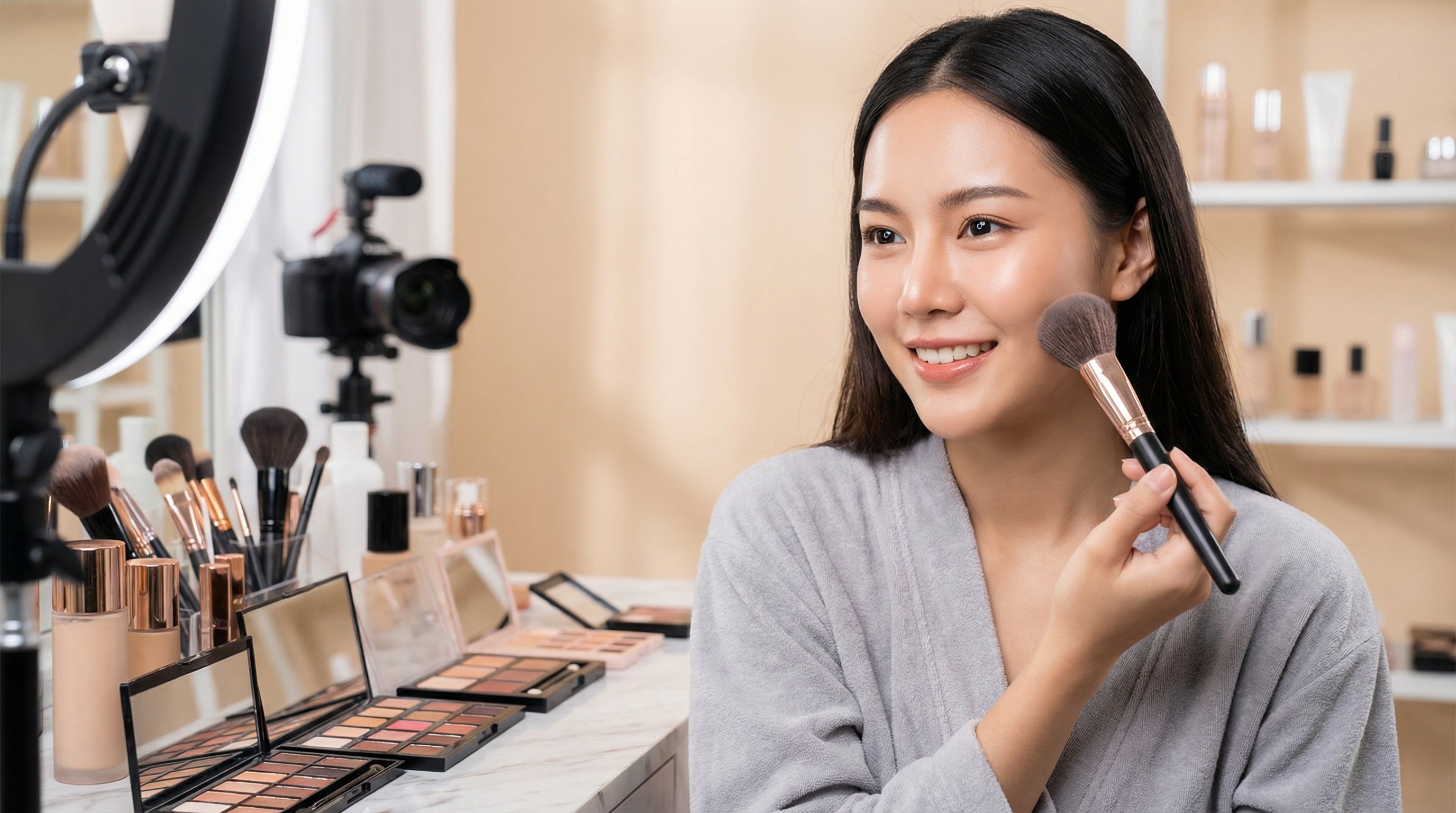 小马拉大车美妆视频